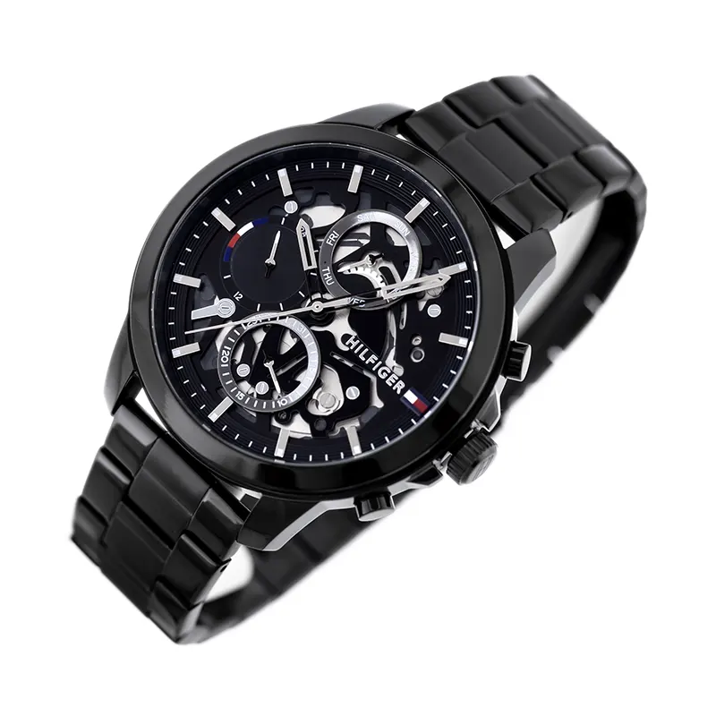 Tommy Hilfiger Henry Chronograph Black Dial Men's Watch- 1710478